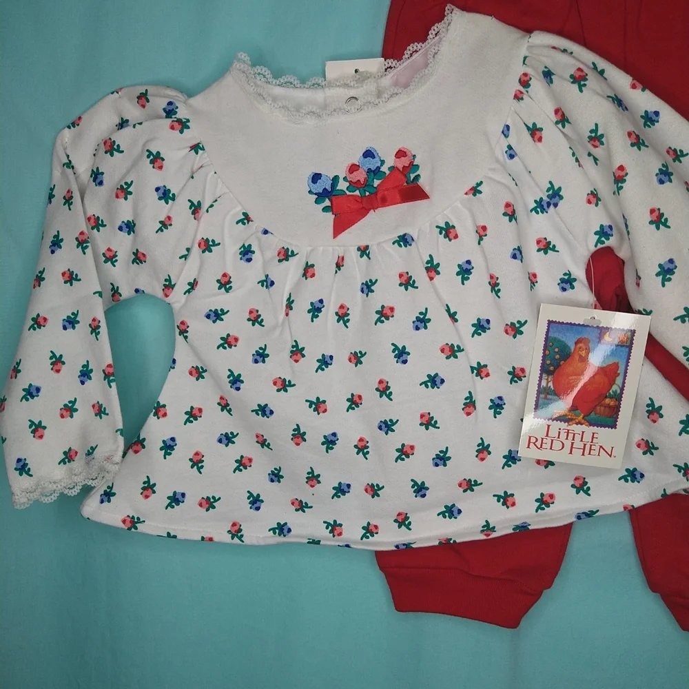Little Red Hen Vintage sweatshirt sweatpants set 18M new nwt daycare